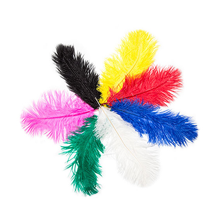 Feathers Silver Floss Ostrich Feathers
