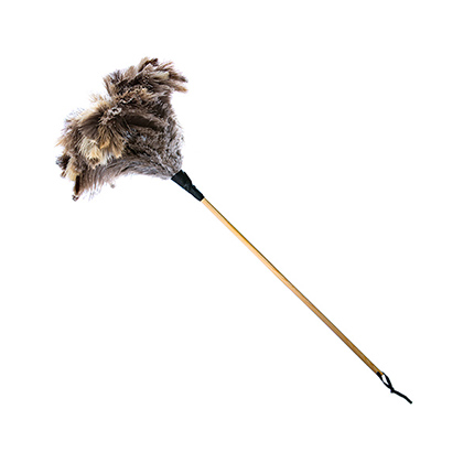 Dusters Soft floss 800mm Plain wood feather duster