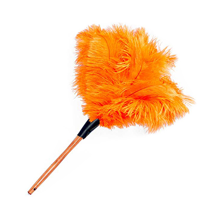 Dusters Wood shaped stained handle ostrich feather duster – 550mm overall length