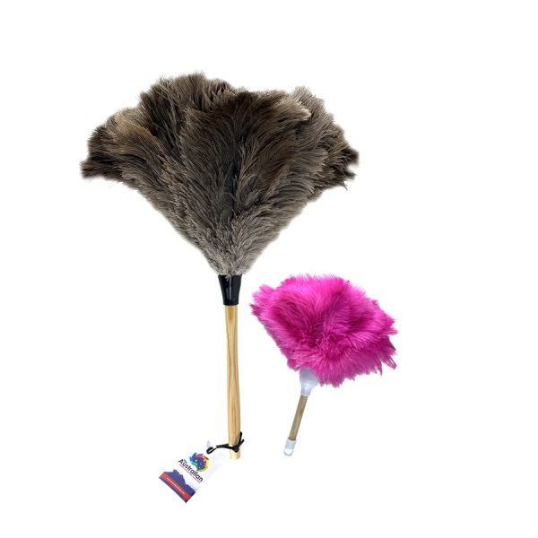 Children,s toy ostrich feather dusters assorted colours 300mm overall 1st grade 