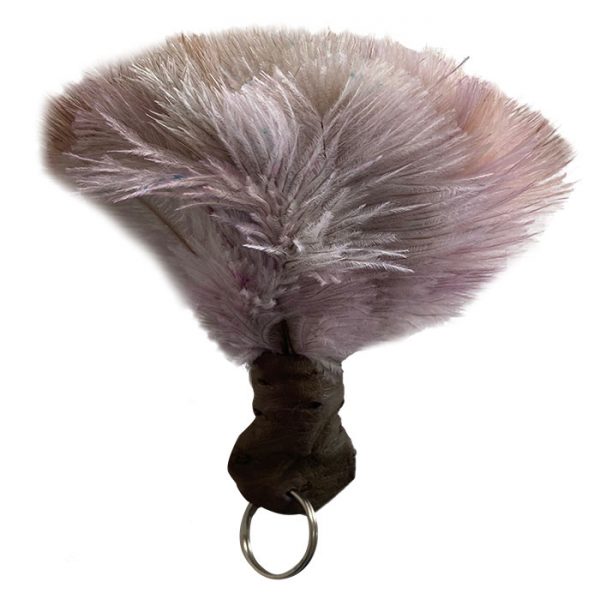 Dusters Feather Keyring Soft Pink