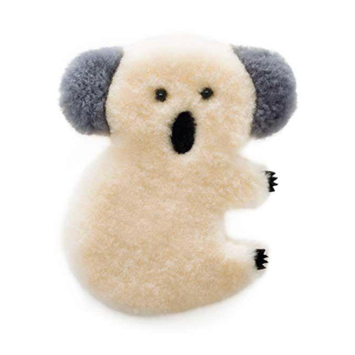 Wool Cosy Koala Wool Toy Comforter – Natural
