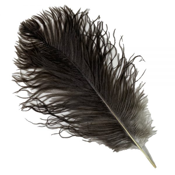 Drabs Undyed Natural Drabs Feathers BLACK 50cm – 55cm