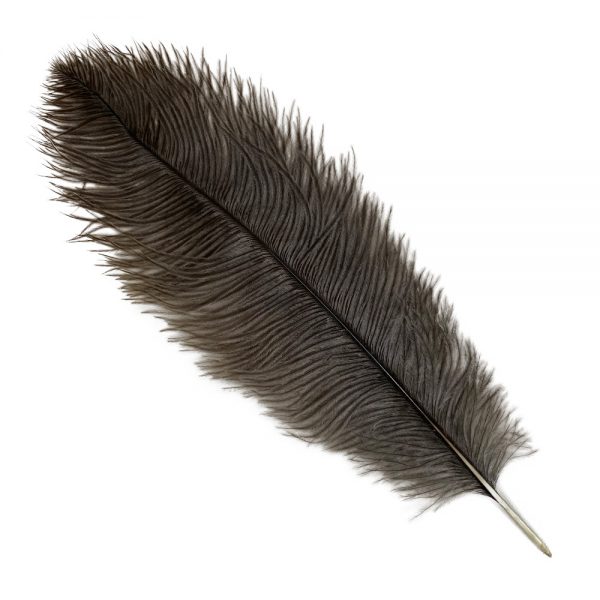 Drabs Undyed Natural Drabs Feathers GREY 37cm – 42cm