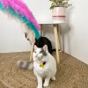 Cat Toys Colourful Long Feather Cat Toy