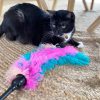 Cat Toys Colourful Long Feather Cat Toy